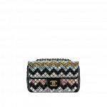 Chanel Muliticolor Mosaic Embroidered Small Flap Bag 2