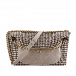 Chanel Multicolor Wool Flap with Tabatiere Clasp Bag