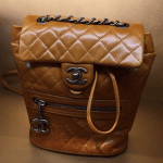 Chanel Tan Calfskin Backpack Mountain Large Bag