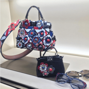 Fendi Floral Embellished Peekaboo Bags