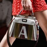 Fendi Multicolor Monogrammed Peekaboo Bag with Strap You - Spring 2016