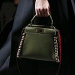 Fendi Olive Green Peekaboo Bag With Red Python Strap You - Spring 2016