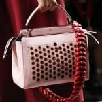 Fendi Pink/Red Dot.Com Bag With Red Braided Strap You - Spring 2016