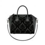 Givenchy Black Velvet Devore Antigona Small Bag