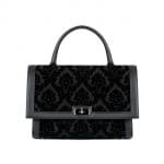 Givenchy Black Velvet Devore Shark Medium Bag