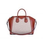 Givenchy Chestnut Leather/Wool Antigona Medium Bag