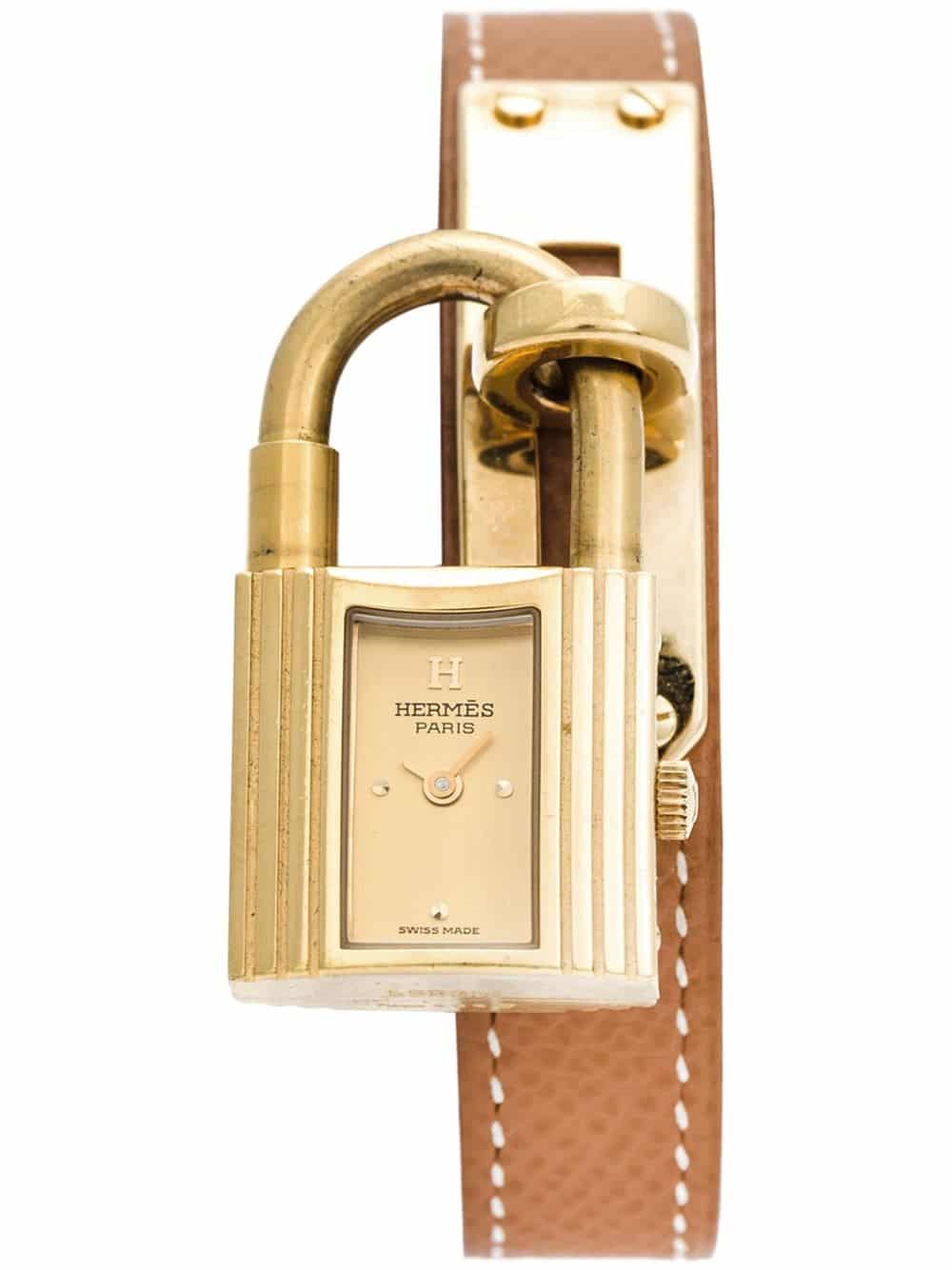 Hermes Tan Vintage Kelly Watch