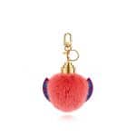 Louis Vuitton Flamingo Fur Monogram Totem Bag Charm