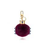 Louis Vuitton Magenta Fur Monogram Totem Bag Charm