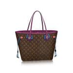 Louis Vuitton Magenta Monogram Totem Neverfull MM Bag