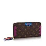 Louis Vuitton Magenta Monogram Totem Zippy Wallet