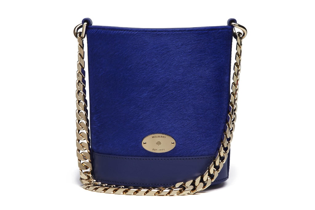 Mulberry Blue Calf Hair Mini Jamie Bag