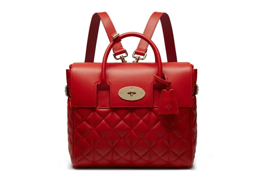Mulberry Red Quilted Cara Delevingne Bag