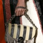 Prada Beige/Black/Yellow Python Flap Bag - Spring 2016