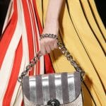 Prada Beige/Silver/Gray Python Flap Bag - Spring 2016
