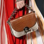 Prada Beige/Tan Python/Crocodile Flap Bag - Spring 2016