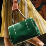 Prada Green/White Top Handle Bag - Spring 2016