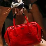 Prada Red/Black Crocodile Inside Tote Bag - Spring 2016