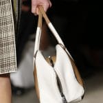 Prada White/Black/Tan Striped Inside Tote Bag 2 - Spring 2016