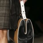Prada White/Black/Tan Striped Top Handle Bag 3 - Spring 2016