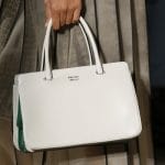 Prada White/Green Top Handle Bag - Spring 2016