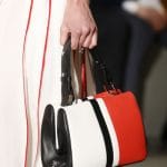 Prada White/Red/Black Striped Top Handle Bag 3 - Spring 2016