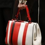 Prada White/Red/Black Striped Top Handle Bag - Spring 2016