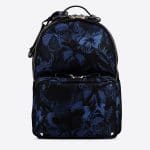 Valentino Blue Camu Butterfly Rockstud Medium Backpack Bag