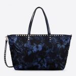 Valentino Blue Camu Butterfly Tote Bag