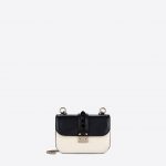 Valentino Ivory/Black Small Lock Shoulder Bag