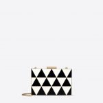 Valentino Ivory/Black Triangular Minaudiere Bag