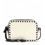 Valentino Ivory/Black Rockstud Camera Bag