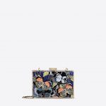 Valentino Multicolor Camu Butterfly Plexiglass Minaudiere Bag