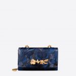 Valentino Slate Blue Camu Butterfly Chain Shoulder Bag