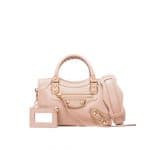 Balenciaga Rose Des Sables Classic Metllaic Edge Mini City Bag - Holiday Collection