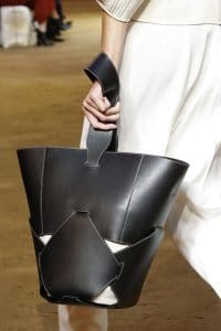 Celine Black Leather Patchwork Tote Bag - Spring 2016