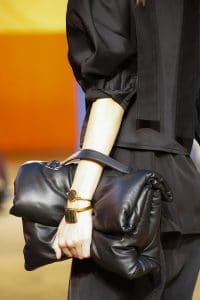 Celine Black Puffer Oversized Clutch Bag - Spring 2016