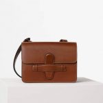 Celine Chestnut Natural Calfskin Symmetrical Bag