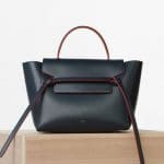 Celine Navy Blue Calfskin Satin Mini Belt Bag