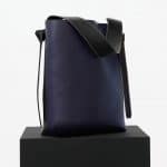 Celine Navy/Dark Green Shiny Smooth Calfskin Twisted Cabas Small Bag