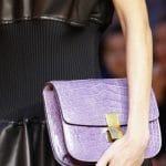 Celine Purple Crocodile Box Clutch Bag - Spring 2016