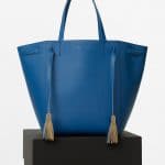 Celine Sea Smooth Calfskin Tasseled Medium Cabas Phantom Bag