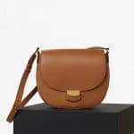 Celine Tan Pamelato Calfskin Medium Trotteur Bag