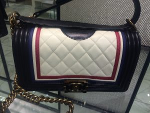 Chanel Black/Blue/White Boy Flap Bag - Cruise 2016