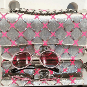 Chanel Pink/Grey Flap Bag - Cruise 2016