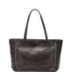 Chloe Black Calfskin Isa Shopper Tote Bag