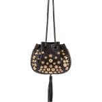 Chloe Black Studded Inez Small Drawstring Bag