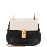 Chloe Black/White Drew Medium Bag