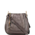 Chloe Gray Suede/Leather Hayley Hobo Small Bag