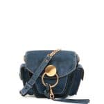 Chloe Navy Suede Jodie Small Camera Bag